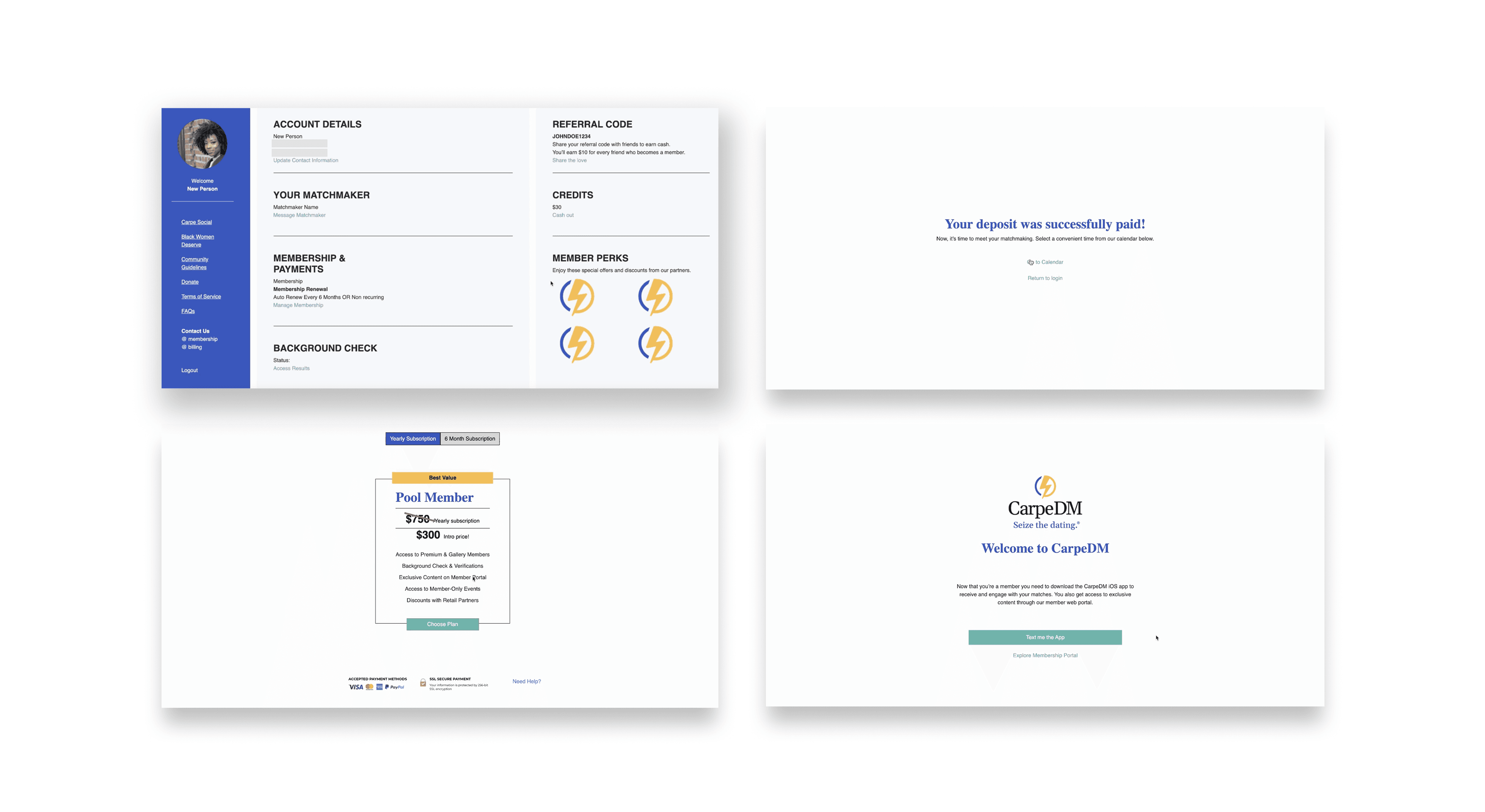 CarpeDM Dating case study preview